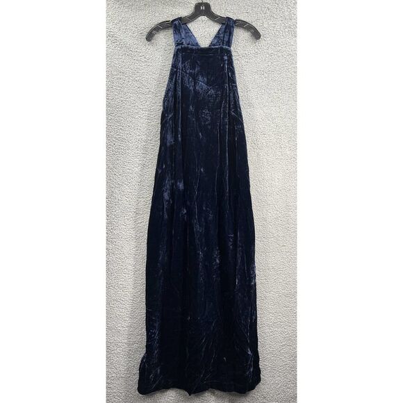 Anthropologie Velvet Purple Midi Dress Size Medium - Picture 1 of 12